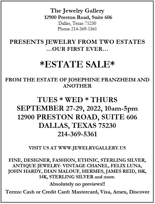 The Jewelry Gallery's 1st Estate Sale
