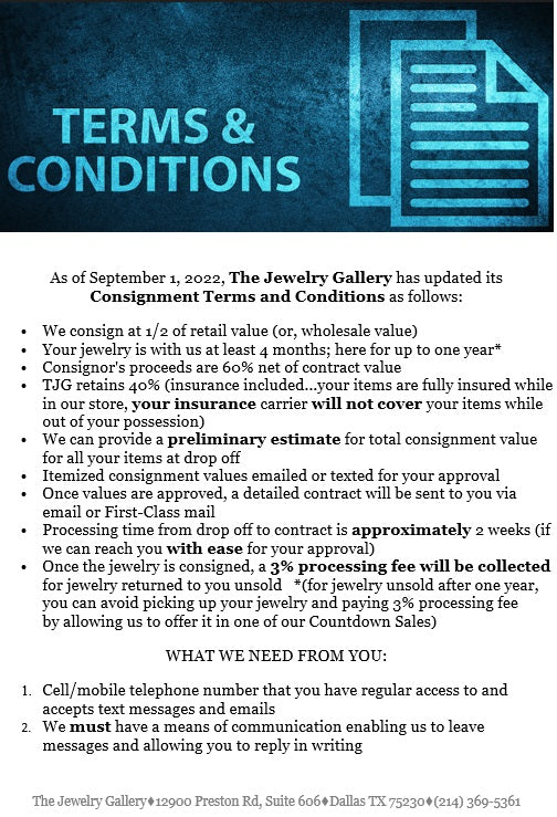 Considering Consigning with us...here is some helpful information